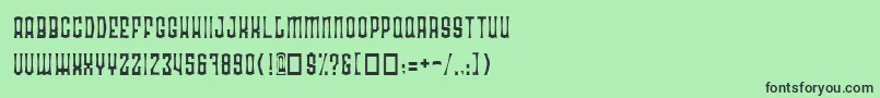 RadonatorAnorexiaNormal Font – Black Fonts on Green Background