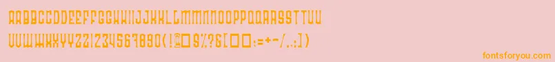 RadonatorAnorexiaNormal Font – Orange Fonts on Pink Background
