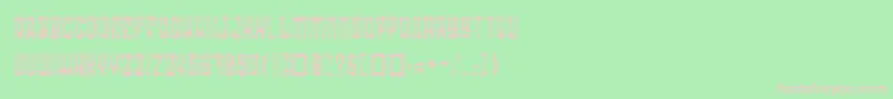 RadonatorAnorexiaNormal-Schriftart – Rosa Schriften auf grünem Hintergrund