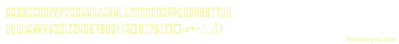 RadonatorAnorexiaNormal Font – Yellow Fonts on White Background