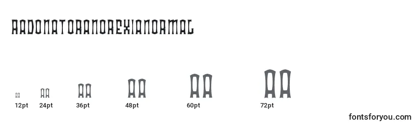 RadonatorAnorexiaNormal Font Sizes