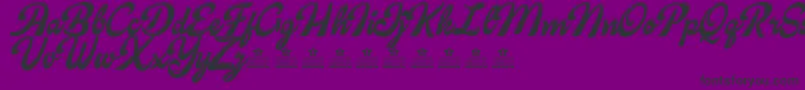 CandyShopPersonalUse Font – Black Fonts on Purple Background