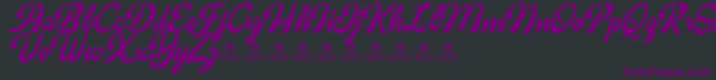 CandyShopPersonalUse Font – Purple Fonts on Black Background