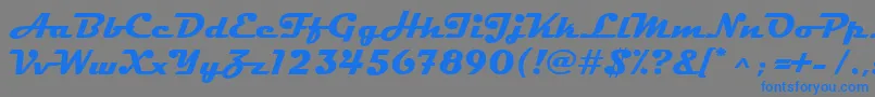 MagnetoРџРѕР»СѓР¶РёСЂРЅС‹Р№ Font – Blue Fonts on Gray Background