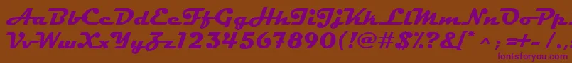 MagnetoРџРѕР»СѓР¶РёСЂРЅС‹Р№ Font – Purple Fonts on Brown Background