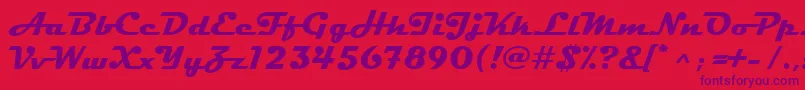 MagnetoРџРѕР»СѓР¶РёСЂРЅС‹Р№ Font – Purple Fonts on Red Background