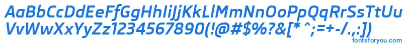 SkodaProBoldItalic Font – Blue Fonts