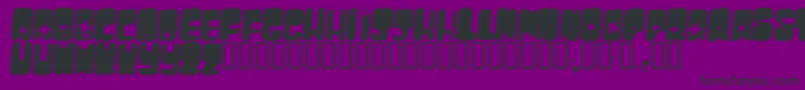 Шрифт MoonpieCadet – чёрные шрифты на фиолетовом фоне