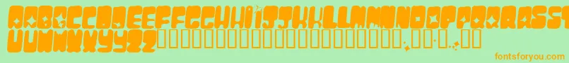 More about MoonpieCadet Font MoonpieCadet Font – Orange Fonts on Green Background