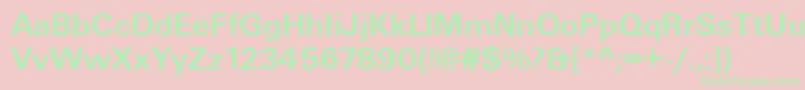 More about UniqueLightBold Font UniqueLightBold Font – Green Fonts on Pink Background