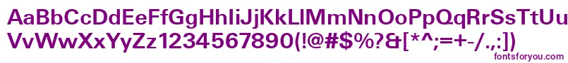 UniqueLightBold Font – Purple Fonts on White Background