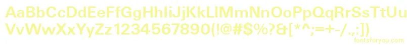 UniqueLightBold-fontti – keltaiset fontit