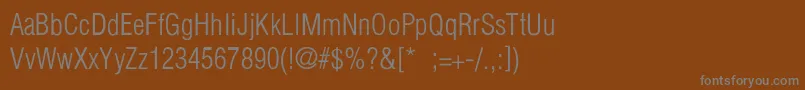 Шрифт PartridgeCondensedLightLi – серые шрифты на коричневом фоне