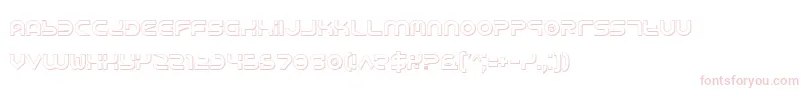 YukonTechShadow Font – Pink Fonts on White Background