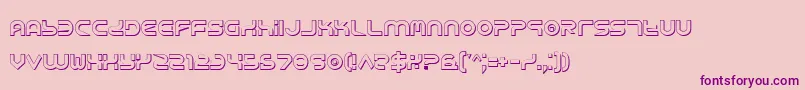 Шрифт YukonTechShadow – фиолетовые шрифты на розовом фоне