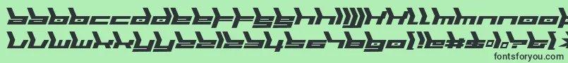 Biomecha Font – Black Fonts on Green Background