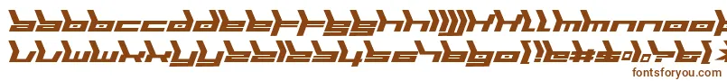 Biomecha-fontti – ruskeat fontit valkoisella taustalla