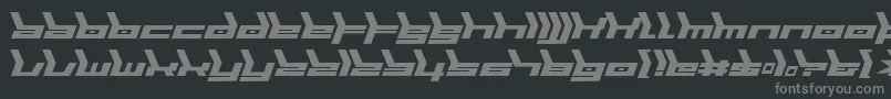 フォントBiomecha – 黒い背景に灰色の文字