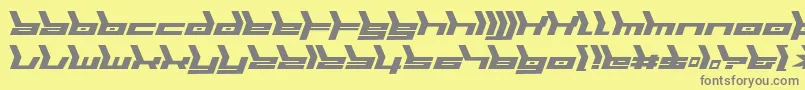 Biomecha Font – Gray Fonts on Yellow Background