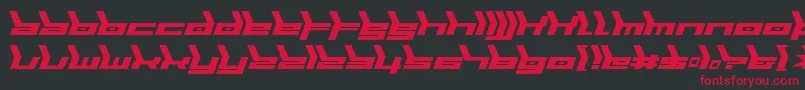 Biomecha Font – Red Fonts on Black Background
