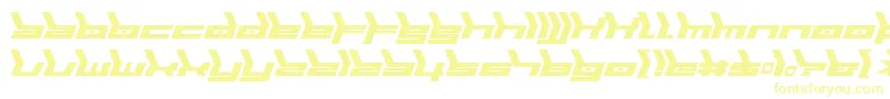Шрифт Biomecha – жёлтые шрифты