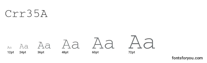 Crr35A Font Sizes