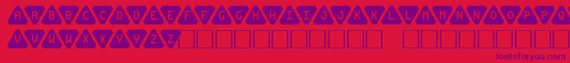 Шрифт Pyrabet – фиолетовые шрифты на красном фоне