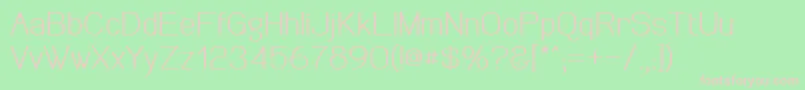 Meichic Font – Pink Fonts on Green Background