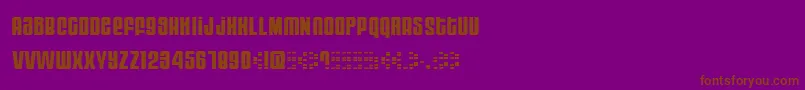 Moog ffy Font – Brown Fonts on Purple Background