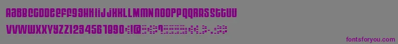 Moog ffy Font – Purple Fonts on Gray Background