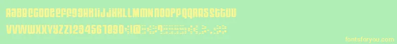 Moog ffy Font – Yellow Fonts on Green Background