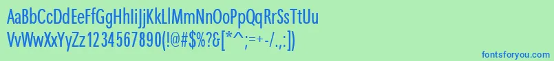Maximacyrtcyligcom Font – Blue Fonts on Green Background