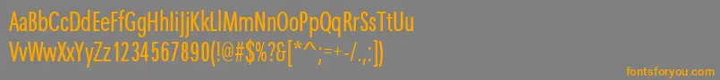 Maximacyrtcyligcom Font – Orange Fonts on Gray Background