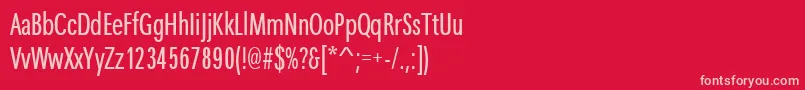 Maximacyrtcyligcom Font – Pink Fonts on Red Background