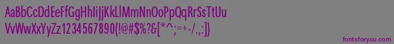 Maximacyrtcyligcom Font – Purple Fonts on Gray Background