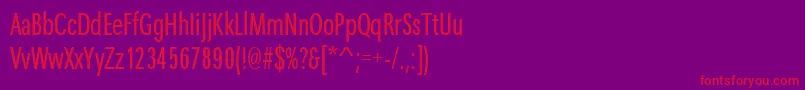 Maximacyrtcyligcom Font – Red Fonts on Purple Background