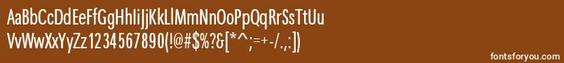 Maximacyrtcyligcom Font – White Fonts on Brown Background