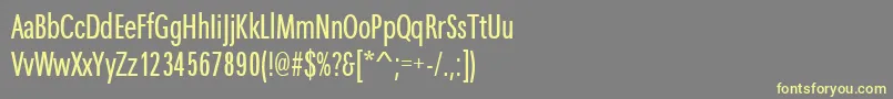 Maximacyrtcyligcom Font – Yellow Fonts on Gray Background