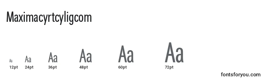 Maximacyrtcyligcom Font Sizes