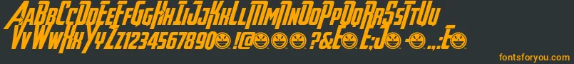 AvengeanceHeroicAvengerBd Font – Orange Fonts on Black Background
