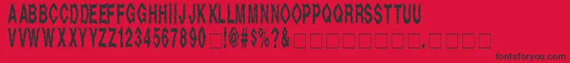 DeadAlive-Schriftart – Schwarze Schriften auf rotem Hintergrund
