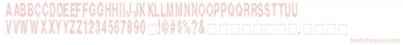 DeadAlive Font – Pink Fonts on White Background