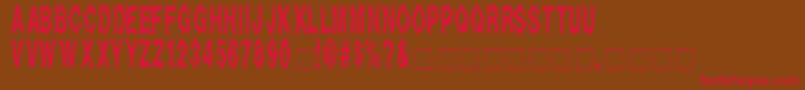 DeadAlive Font – Red Fonts on Brown Background