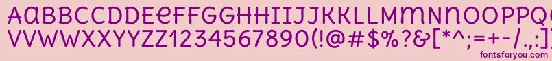 Шрифт DeliusunicaseRegular – фиолетовые шрифты на розовом фоне
