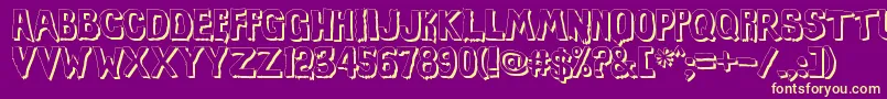 Más sobre la fuente EviloffrankensteinShadow fuente EviloffrankensteinShadow – Fuentes Amarillas Sobre Fondo Morado