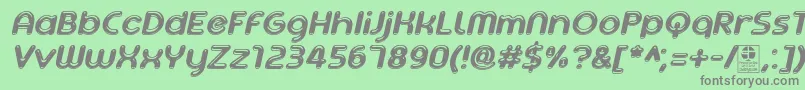 More about AgetaChubbyItalicDemo Font AgetaChubbyItalicDemo Font – Gray Fonts on Green Background