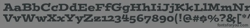 Postinostd Font – Black Fonts on Gray Background