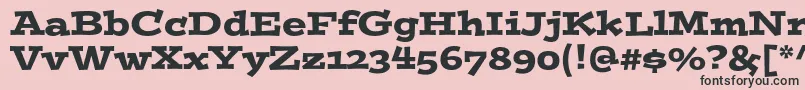 Postinostd Font – Black Fonts on Pink Background