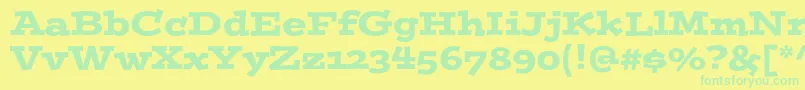 More about Postinostd Font Postinostd Font – Green Fonts on Yellow Background