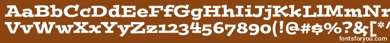 Postinostd Font – White Fonts on Brown Background